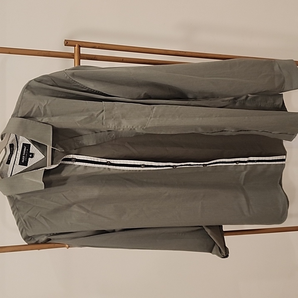 Men's sage dress shirt